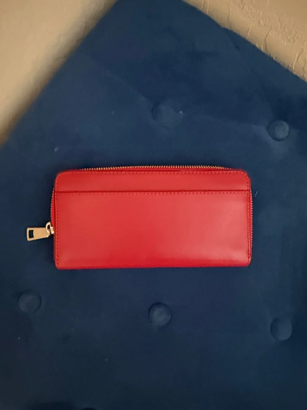 Coach Red Leather Zip Wallet with Snoopy Edition - Picture 5 of 5